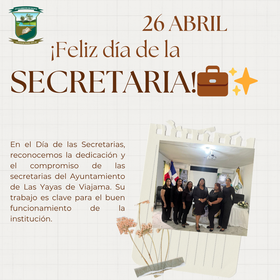 ¡Feliz Día de las Secretarias! 💼✨