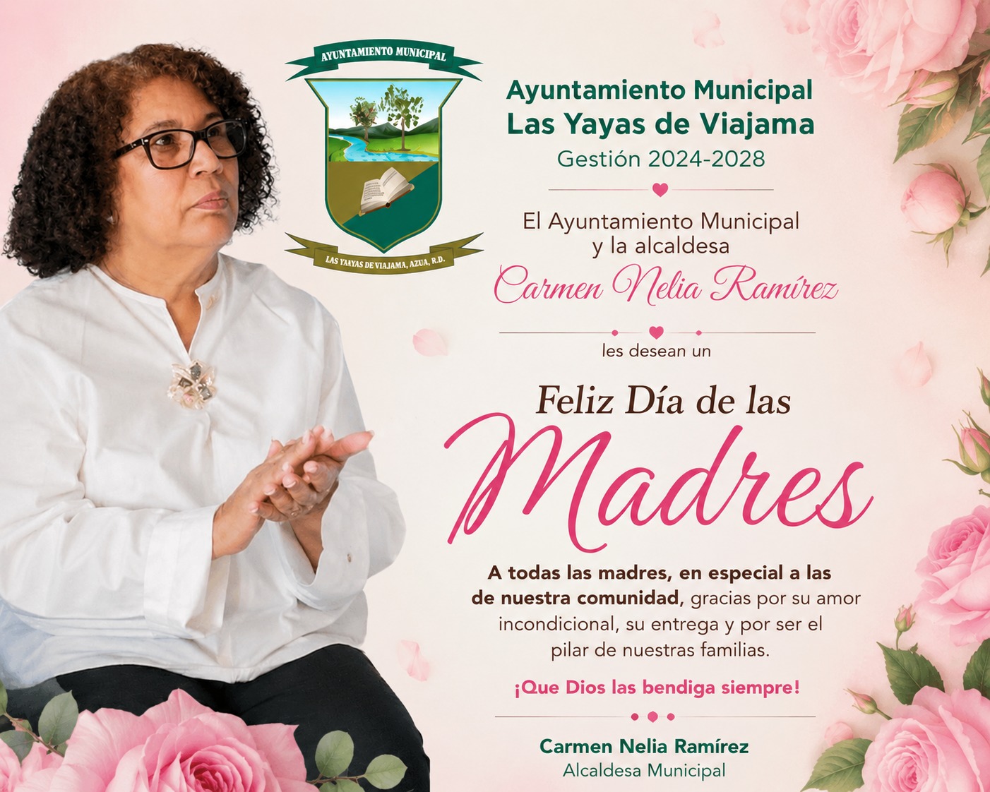 “En este Día de las Madres, celebramos el amor, la entrega y la fortaleza de cada madre de nuestra comunidad.